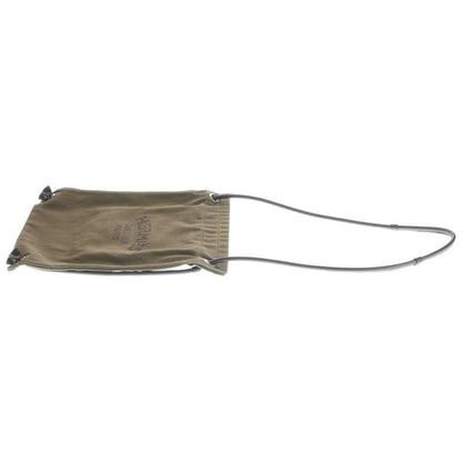 Hermes Aline PM Logo Print Canvas 2-Way Shoulder Bag Khaki