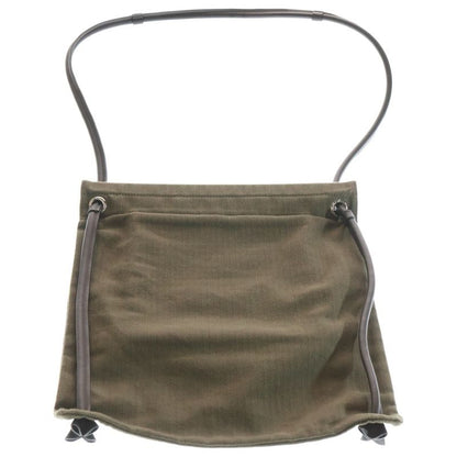 Hermes Aline PM Logo Print Canvas 2-Way Shoulder Bag Khaki