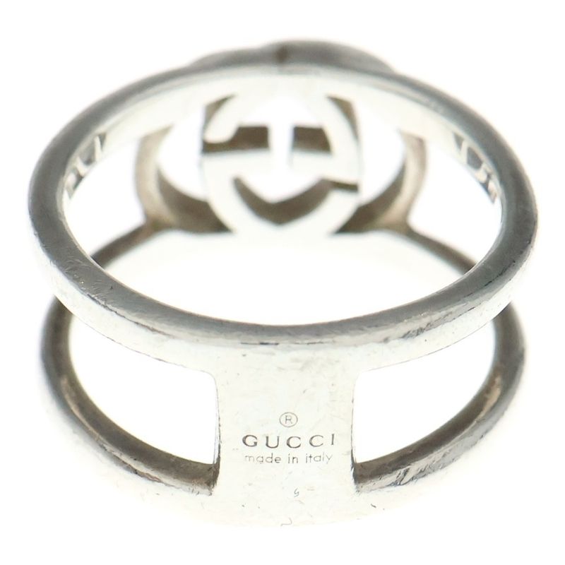 Gucci Interlocking Ring Silver