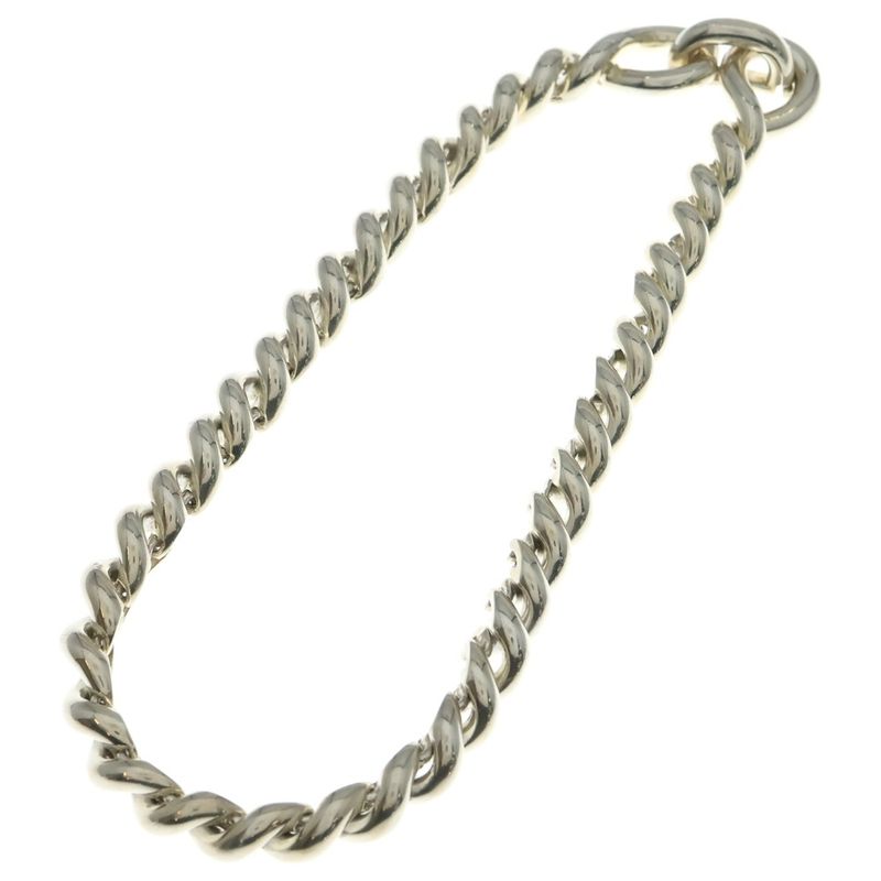 Hermes Torsade Bottleneck Necklace Silver