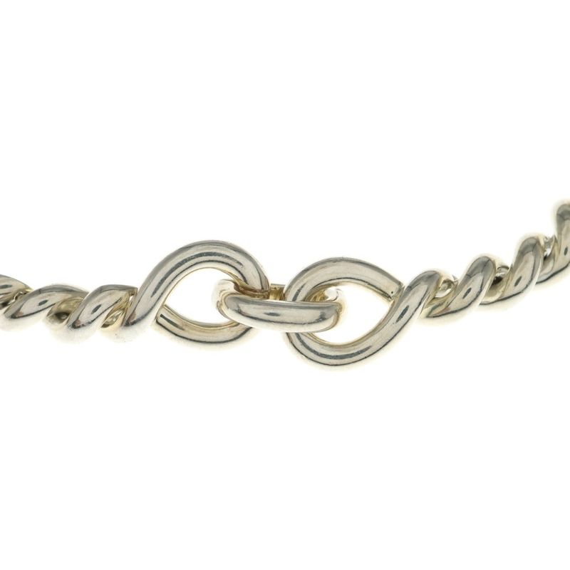 Hermes Torsade Bottleneck Necklace Silver
