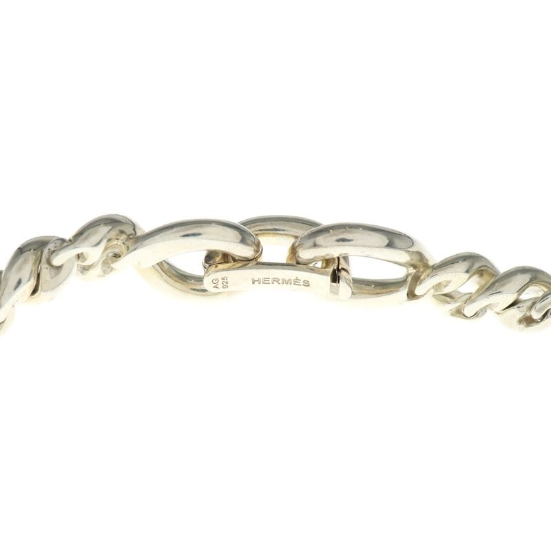 Hermes Torsade Bottleneck Necklace Silver