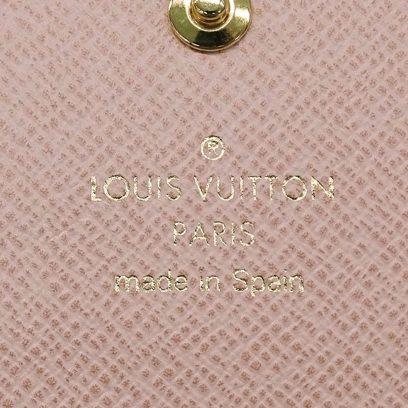 Louis Vuitton Wallet Coin Case Monogram Canvas Porte Monnaie Rosalie Rose Ballerine