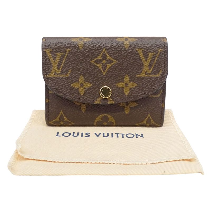 Louis Vuitton Wallet Coin Case Monogram Canvas Porte Monnaie Rosalie Rose Ballerine