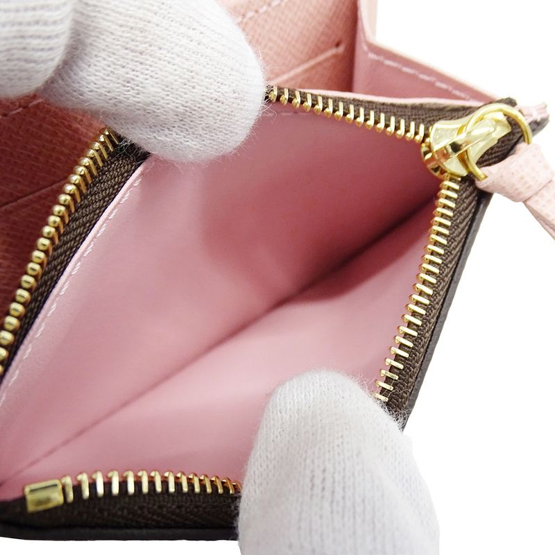Louis Vuitton Wallet Coin Case Monogram Canvas Porte Monnaie Rosalie Rose Ballerine