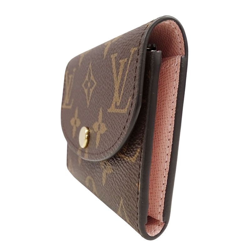Louis Vuitton Wallet Coin Case Monogram Canvas Porte Monnaie Rosalie Rose Ballerine