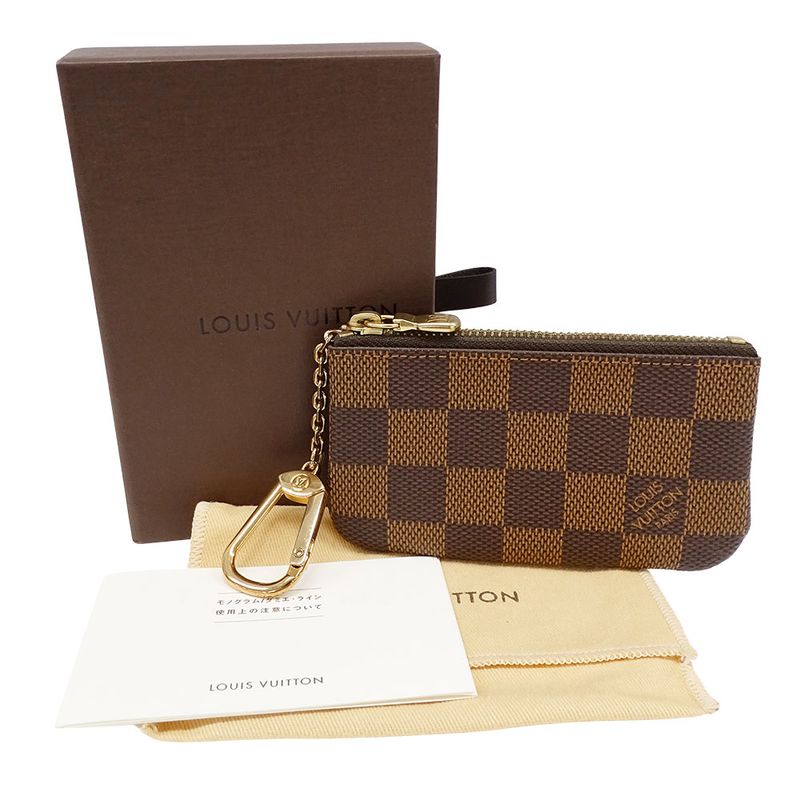 Louis Vuitton Wallet Coin Case Damier Canvas Card Key