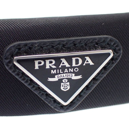 Prada Headband Hair Nylon Black Silver