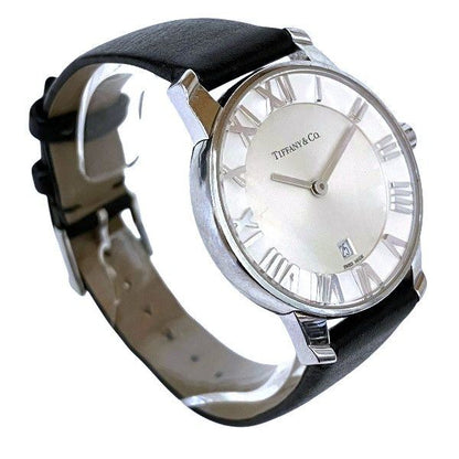 Tiffany & Co Atlas 2 Hand Quartz Watch Silver-dial