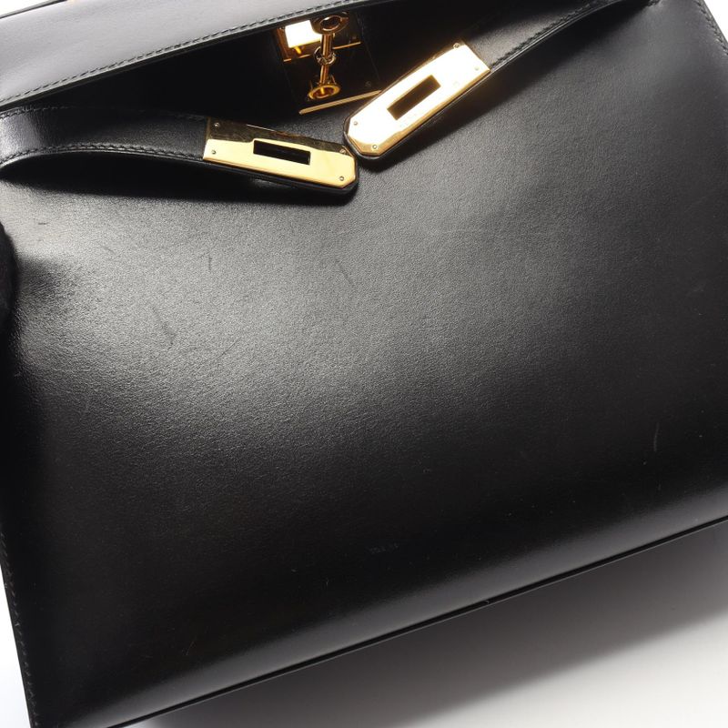 Hermes Handbag Kelly 28 Black