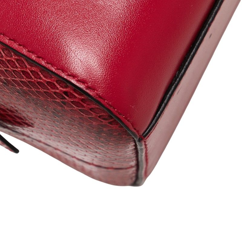 Bvlgari Serpenti Scalier 2-Way Shoulder Bag Pink Leather