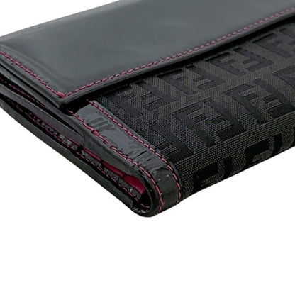 Fendi Bifold Wallet Black Pink Zucchino