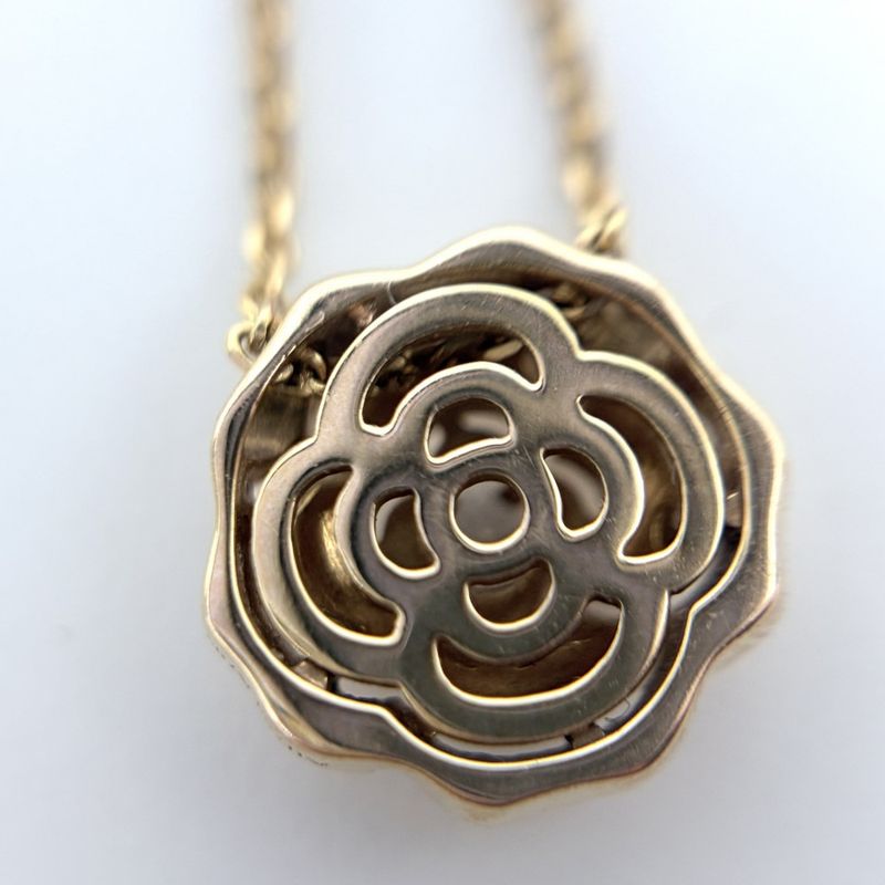 Chanel Necklace Aja Star Camellia Collection CC Logo Flower Motif