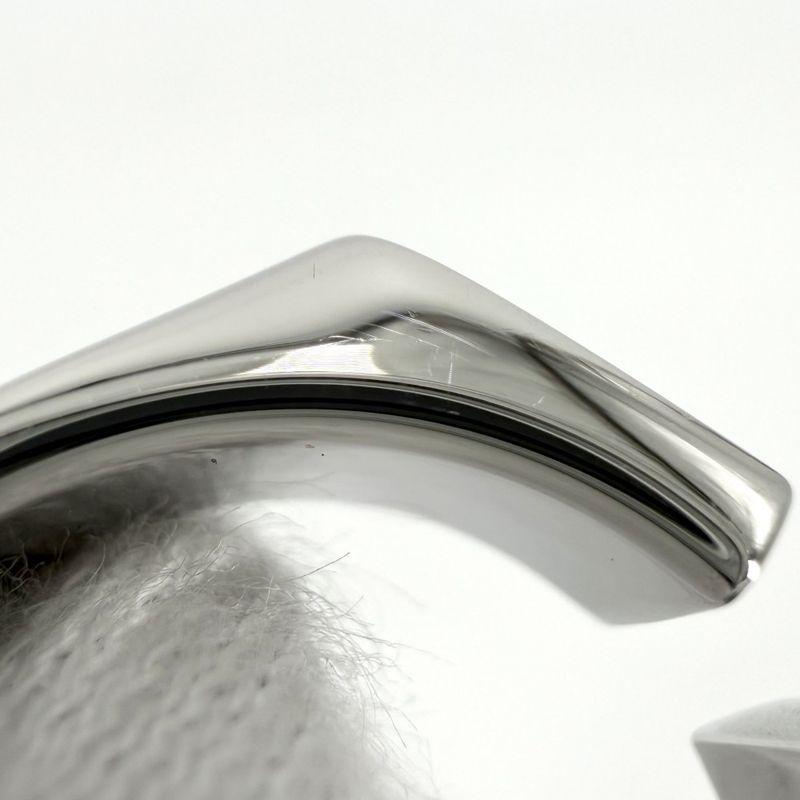 Hermes Ring Etrier Small Items 58 Silver X Navy
