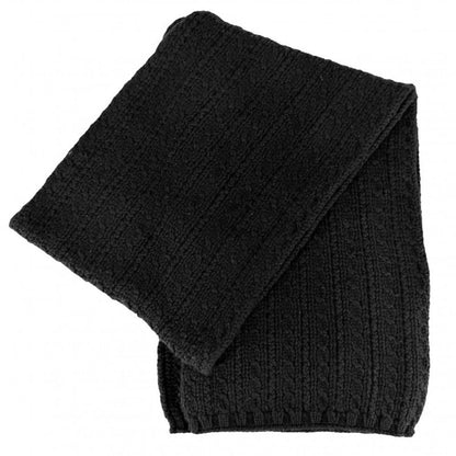 Chanel Scarf Knit CC Logo Coco Chain Cashmere