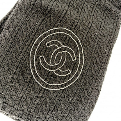 Chanel Scarf Knit CC Logo Coco Chain Cashmere