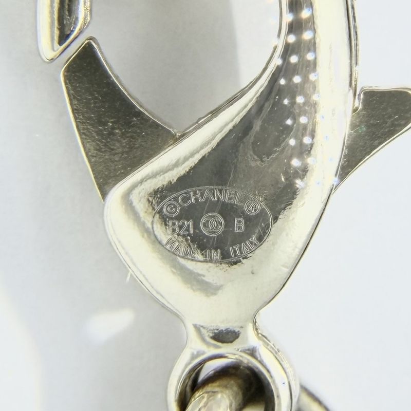 Chanel Choker CC Logo Chain Necklace with Adjuster Star Gold X Black