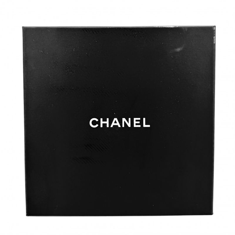 Chanel Choker CC Logo Chain Necklace with Adjuster Star Gold X Black