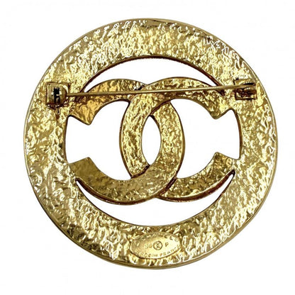 Chanel Brooch CC Logo Round Circle Vintage