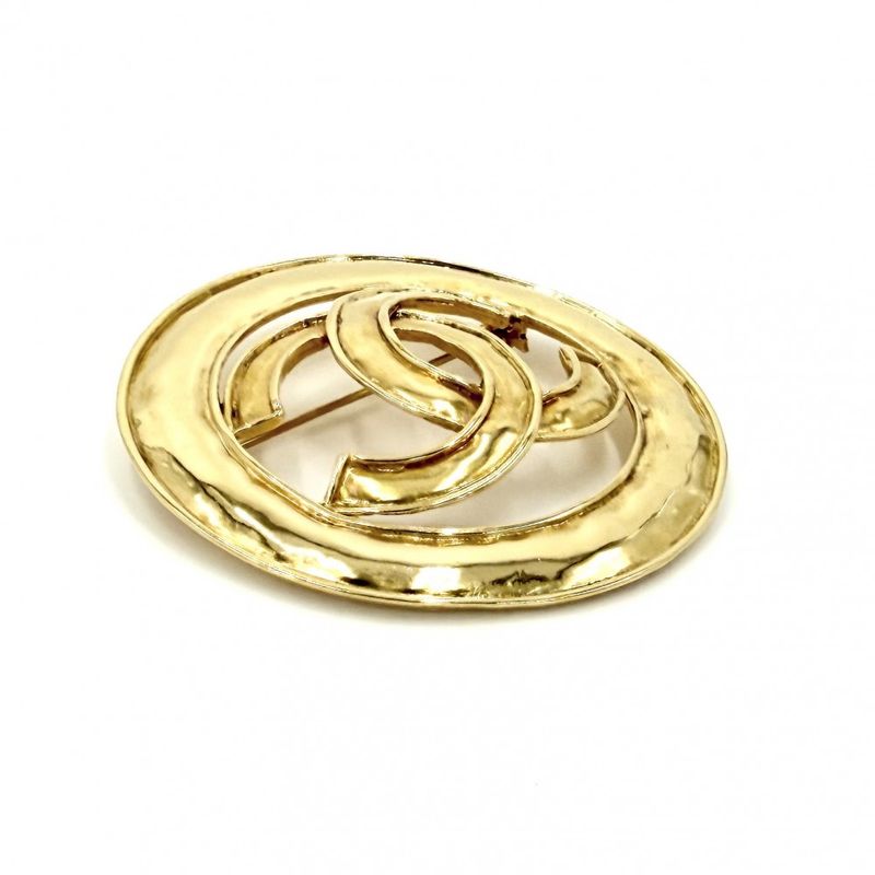 Chanel Brooch CC Logo Round Circle Vintage