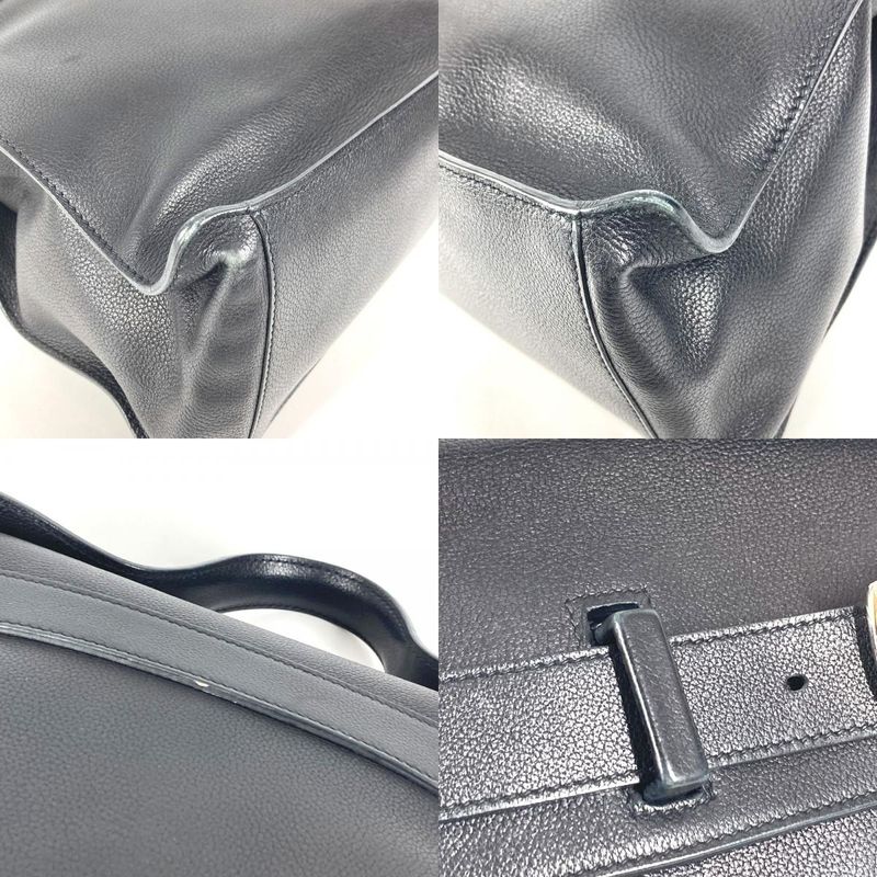 Hermes Handbag Etri Belt Leather Black X