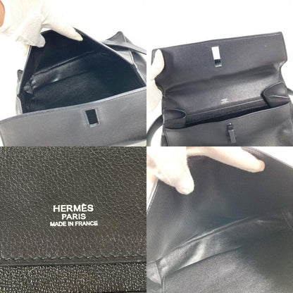 Hermes Handbag Etri Belt Leather Black X