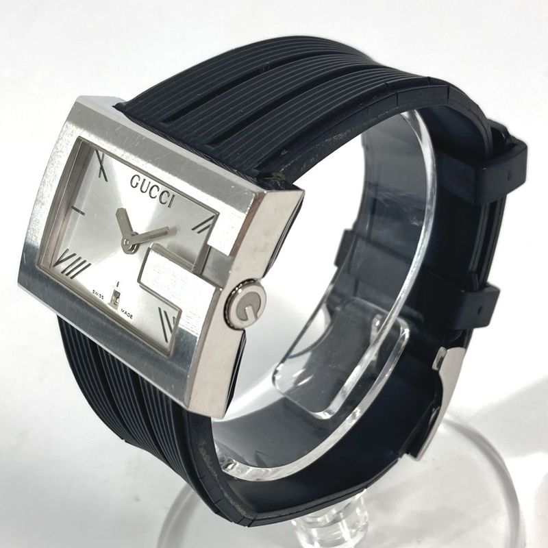 Gucci Watch Logo SS Black X