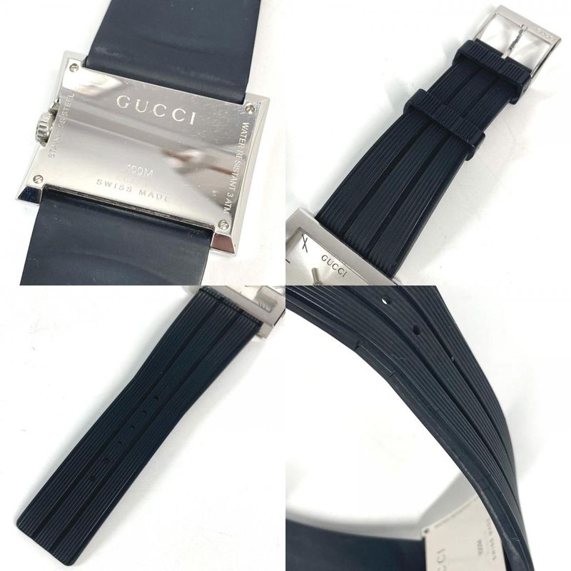 Gucci Watch Logo SS Black X