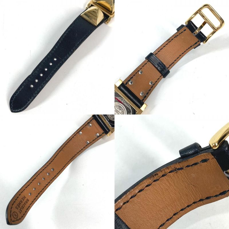 Hermes Watch Medle Leather Black X