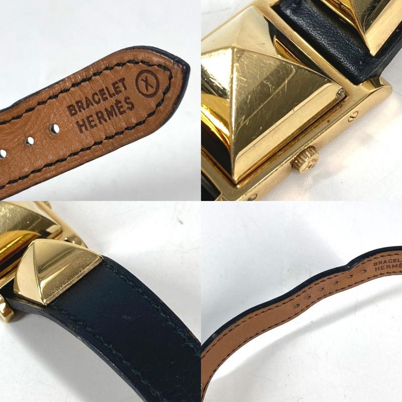 Hermes Watch Medle Leather Black X