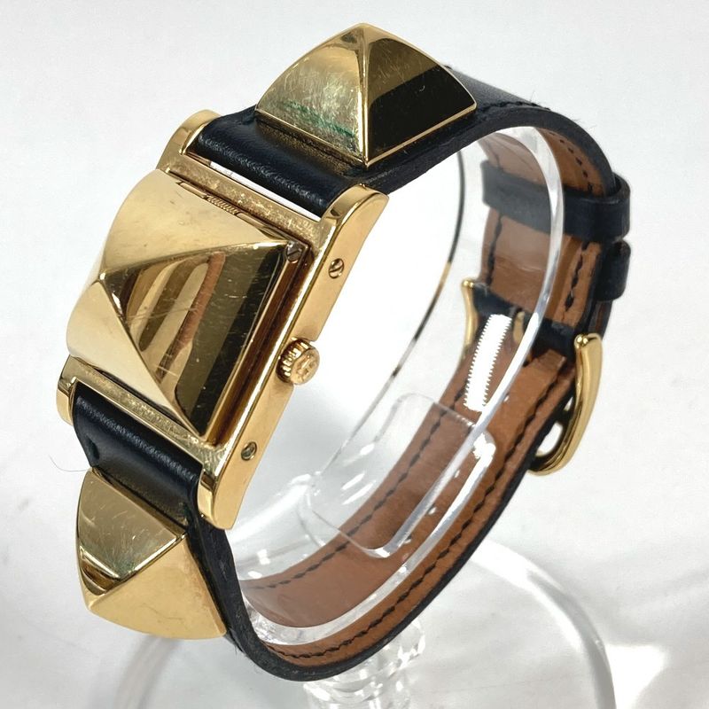Hermes Watch Medle Leather Black X