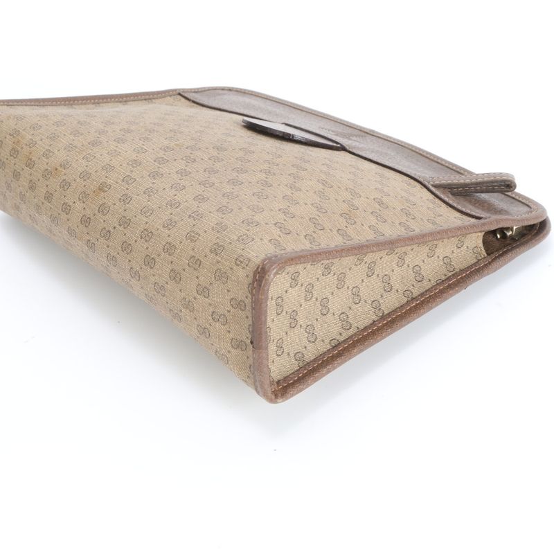 Gucci Vintage Micro GG Leather Clutch Pouch