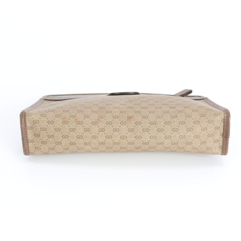 Gucci Vintage Micro GG Leather Clutch Pouch