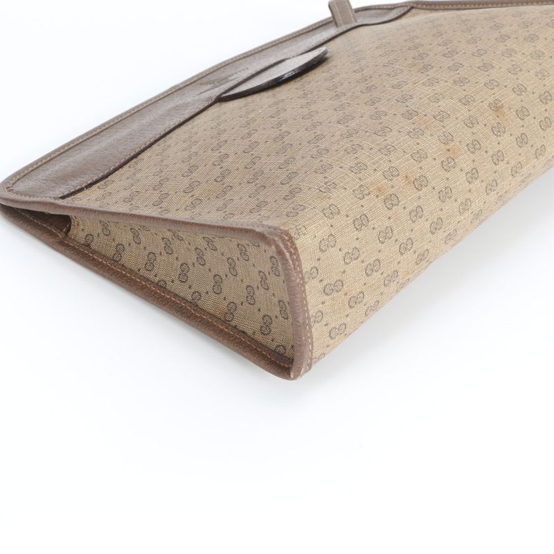 Gucci Vintage Micro GG Leather Clutch Pouch