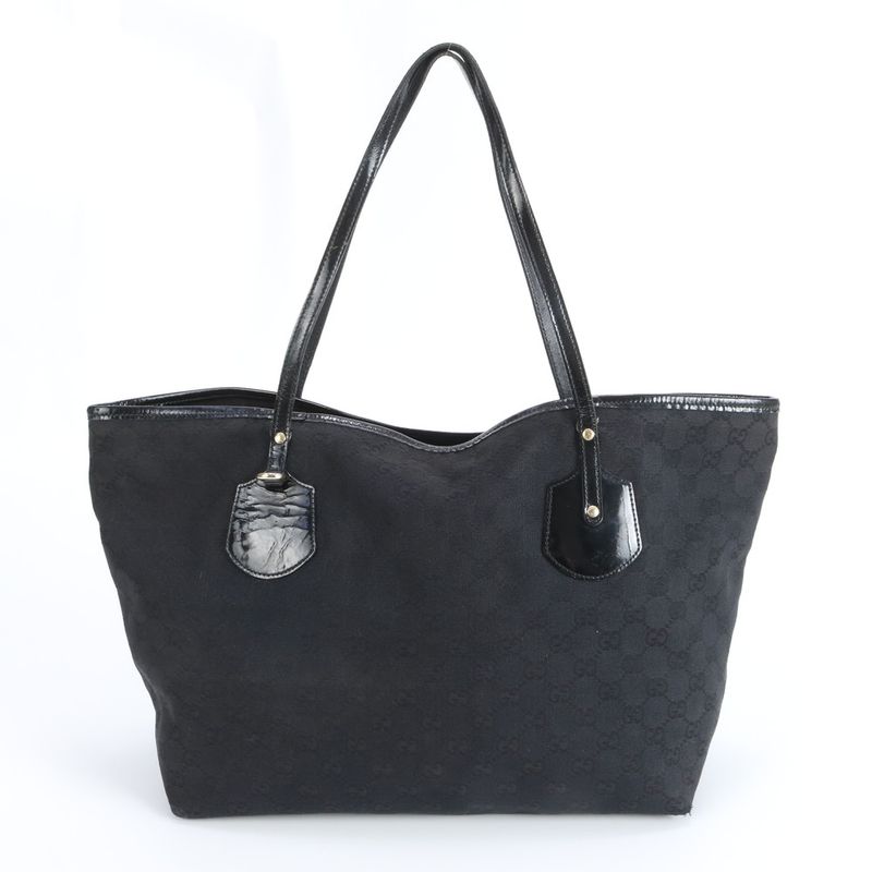 Gucci GG Canvas Leather Tote