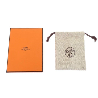 Hermes Sur Mer PM Earrings Metal Buffalo Horn Brown Gold