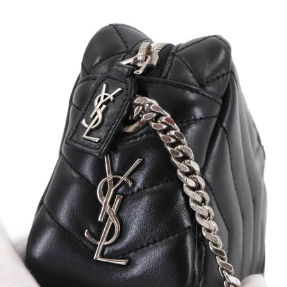 Saint Laurent Lou Bowling Mini Chain Shoulder Bag Leather Black Loulou And