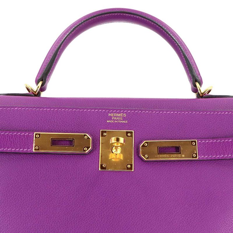 Hermes Kelly 32 Ever Color Anemone 2-Way Bag Inner