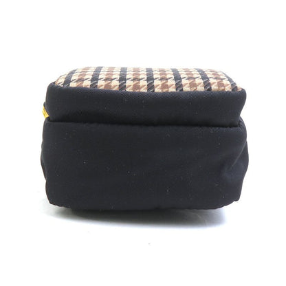 Prada Pouch Nylon Black Brown X Black