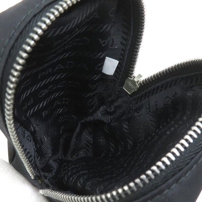 Prada Pouch Nylon Black Brown X Black