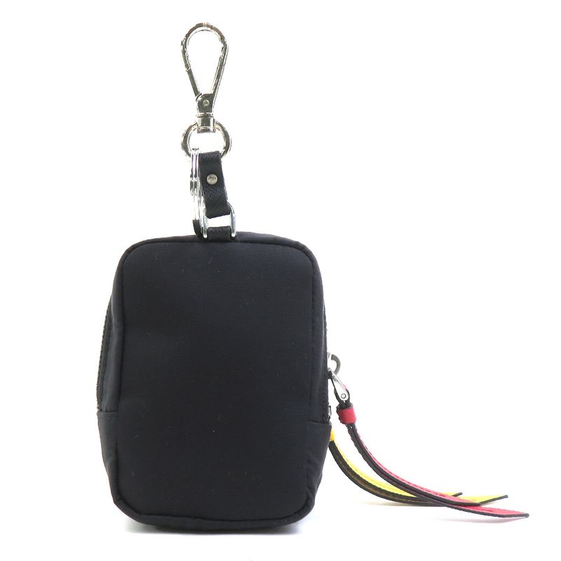 Prada Pouch Nylon Black Brown X Black