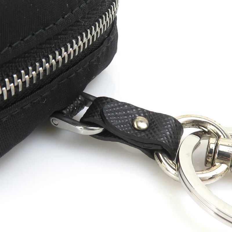 Prada Pouch Nylon Black Brown X Black