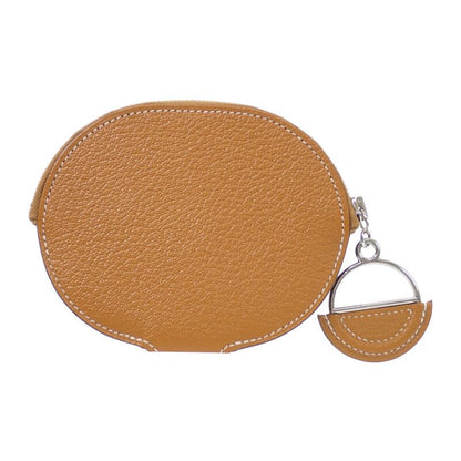 Hermes In The Loop Wink Coin Case Leather Caramel Mauve Brown