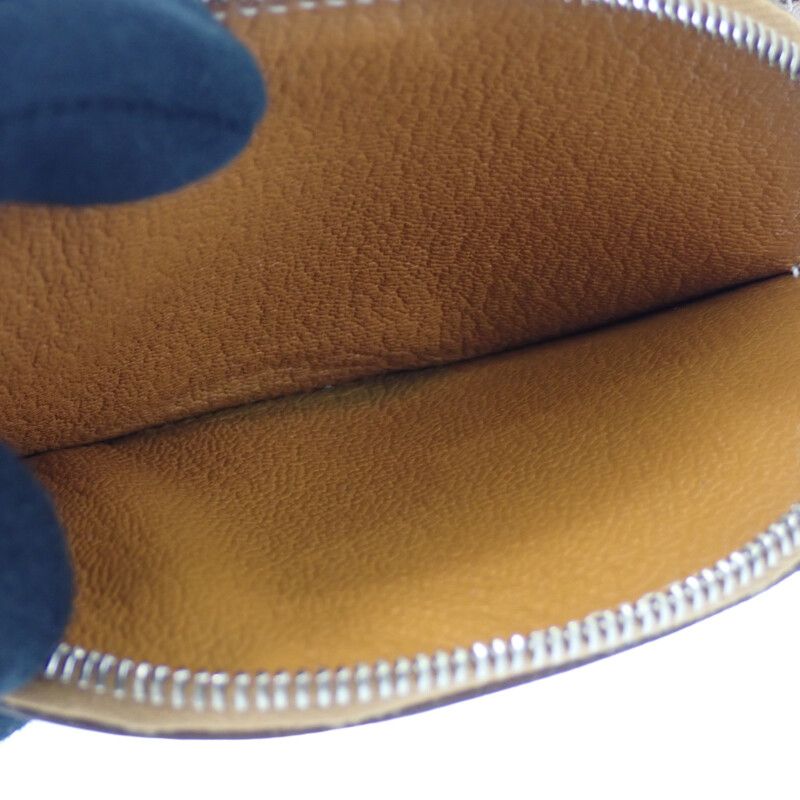 Hermes In The Loop Wink Coin Case Leather Caramel Mauve Brown