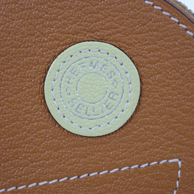 Hermes In The Loop Wink Coin Case Leather Caramel Mauve Brown