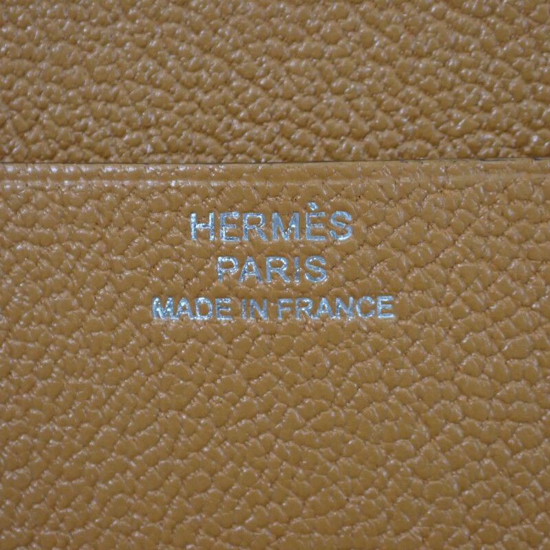 Hermes In The Loop Wink Coin Case Leather Caramel Mauve Brown