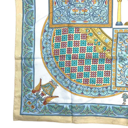 Hermes Scarf Carre 90 Ciels Byzantins Byzantine Sky Silk