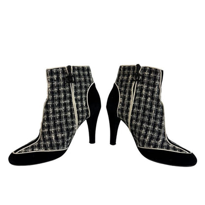 Chanel Short Boots Tweed