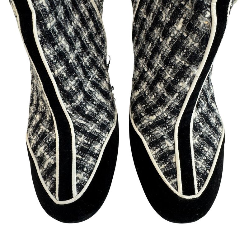 Chanel Short Boots Tweed