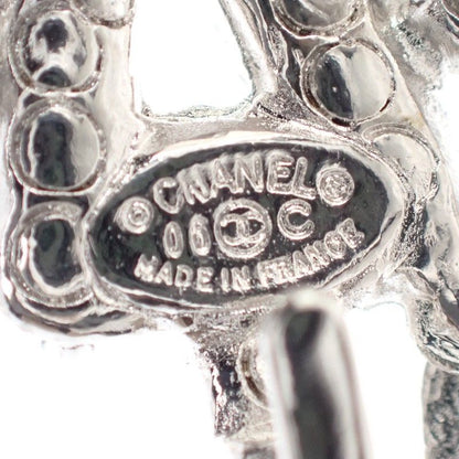 Chanel Snow Star Brooch Metal Silver